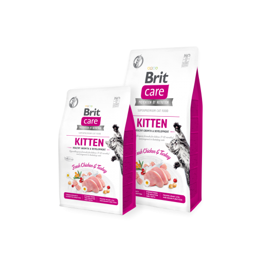 Brit Care Cat Grain Free KITTEN HEALTHY GROWTH AND DEVELOPMENT